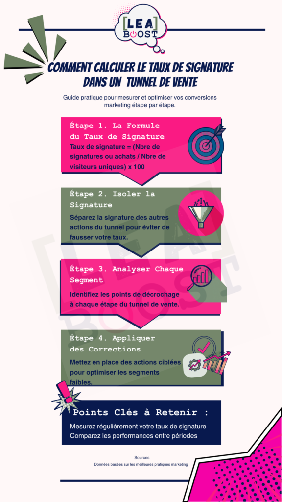 calculer son taux de signature tunnel de vente