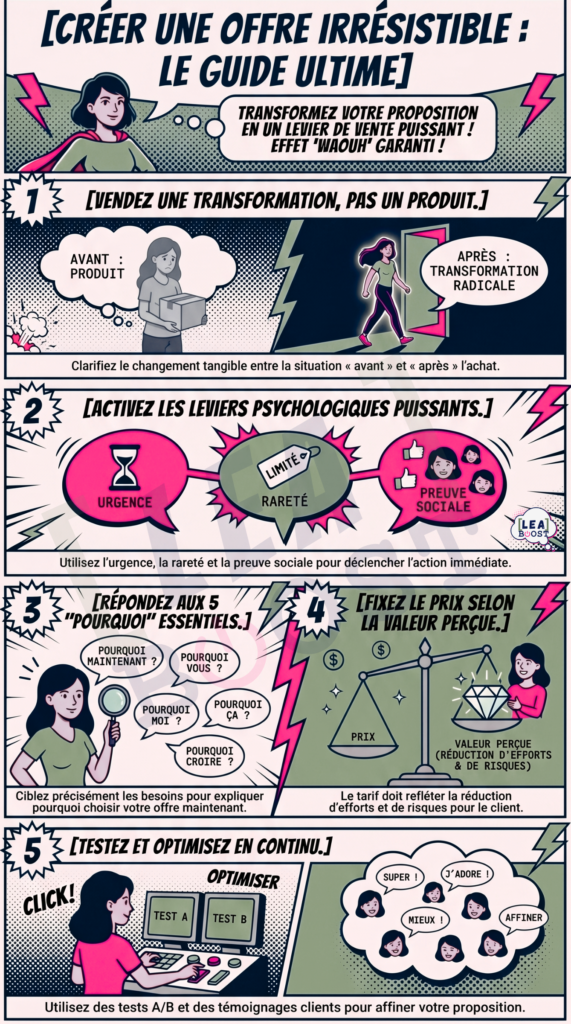 créer une offre irrésistible infographie offre irrésistible
