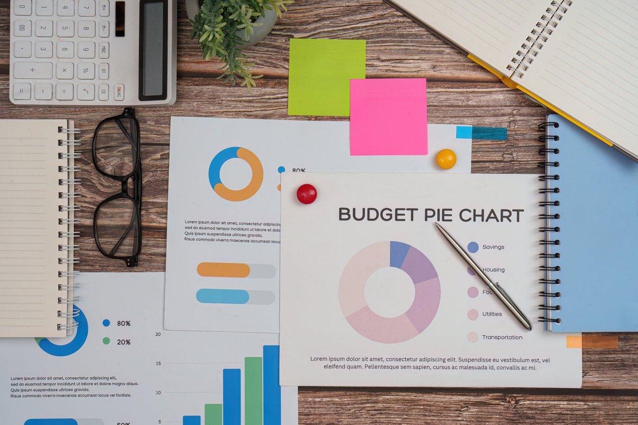 Schéma synthétique du budget marketing digital pour PME françaises en 2026, illustrant la répartition des dépenses clés.